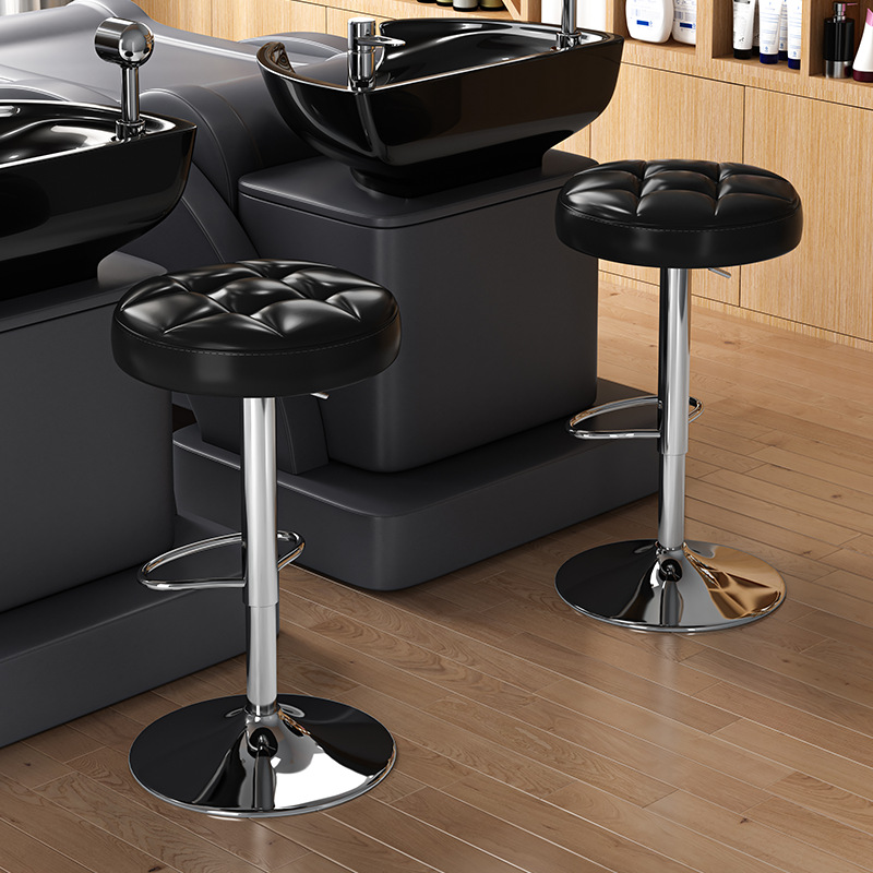 Taburete de bar elevable para el hogar Taburete de bar giratorio moderno Taburete de bar simple Taburete de bar Recepción Cajero Comercial Taburete Redondo image 2