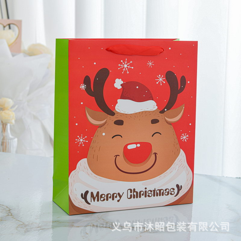 Bolsa de regalo de Navidad nuevo embalaje de regalo de comercio exterior fiesta de fiesta bolsa de papel bolsa de regalo de Navidad bolso de mano