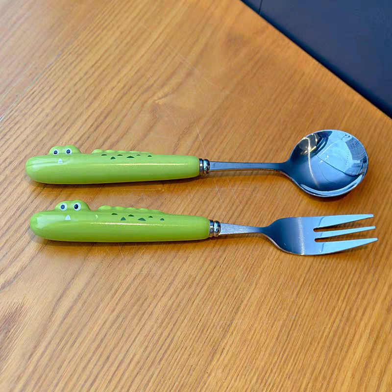 몽골 악어 (숟가락 스테인리스 젓가락) 저장 상자