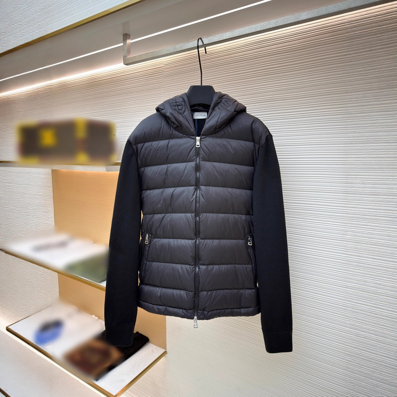 High-Quality Original Label m Brand New Wool Zip-Up Hooded Casual Knit down Jacket Unisex High-Quality Original Label m Brand New Wool Zip-Up Hooded Casual Knit down Jacket Unisex