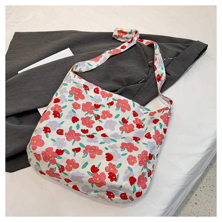 Hanfeng Fashion Große Kapazität Handtasche Schulter Freizeit Shopping Frische Fragmentierte Blume Einkaufstasche, Luxus Unterarm Tasche_voghion.com