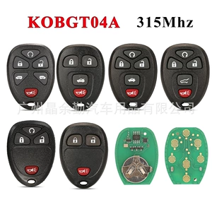 Chevrolet 3/4/5/6 düyməli Buick pultu üçün KOBGT04A avtomobil açarı, tezlik 315