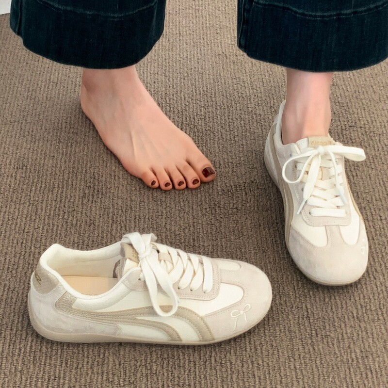 Women's German training shoes 2026 new autumn model, lightweight and super stylish white sneakers, casual sports shoes for women