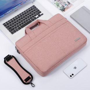 Cross-border simple computer bag briefcase shoulder portable men's and women's 15.6 inch laptop bag exhibition bag