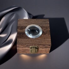 打火机放大镜木盒 太空仓 打火机礼盒 实木打火机盒 适用ZIPP0