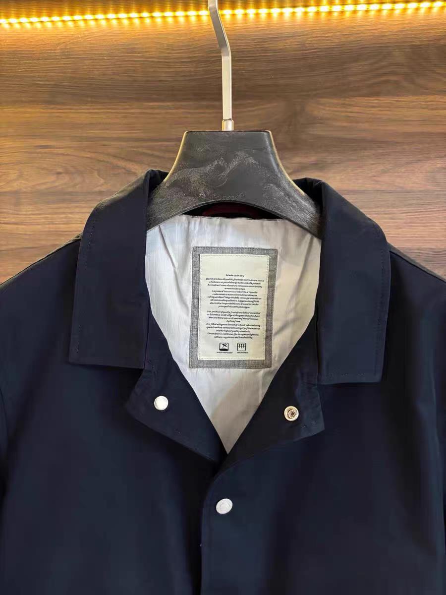 Italian Bc Old Money Style Men's Autumn and Winter Lapel Windproof and Waterproof Business Casual Executive Men's Jacket Jacket