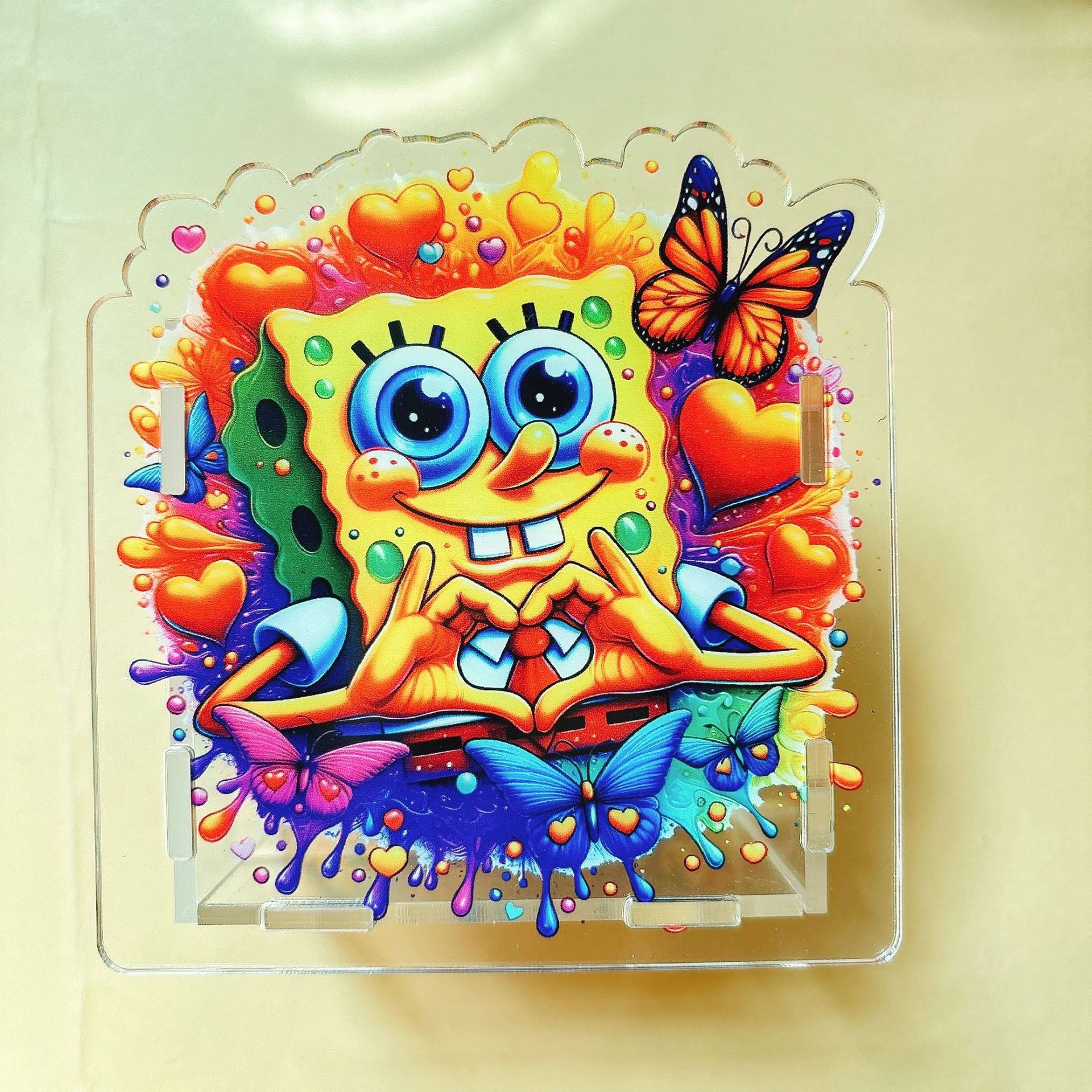 Caja de papelería acrílica TK caja de bolígrafo creativa de regalo 10cm