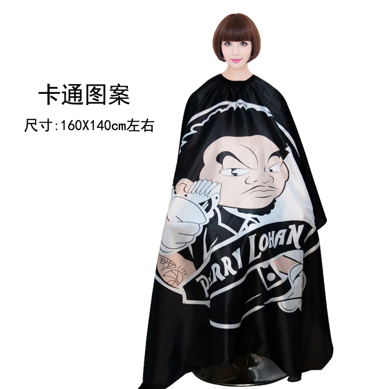 Tiktok Net rojo vintage cabeza de aceite profesional de peluquería y peluquería tela corte de pelo antiadherente más tamaño adulto peluquería babero