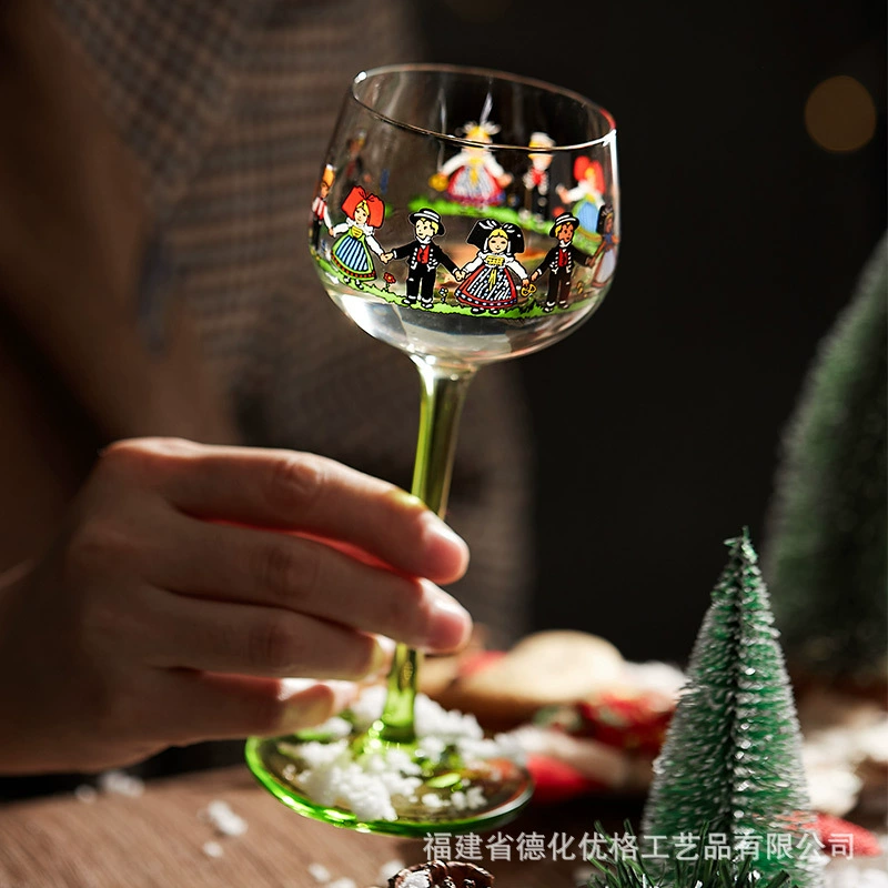 Minifigures, creative wineglass, cocktail doll