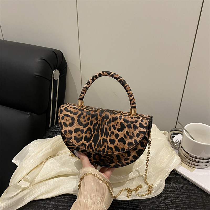 高颜值复古绒面豹纹小包包女2025新款单肩包时尚洋气质感斜挎包包|undefined