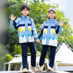 小学生校服秋冬装冲锋衣三件套儿童可脱卸班服幼儿园园服秋季套装