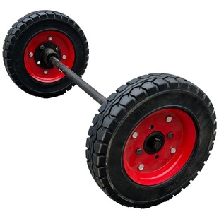 40cm Solid Core Carriage Wheel Thickened Two-Wheel High Load Capacity 1 Ton Towable Wheel Rv Wheel Small Boat Wheel Industrial and Mining Wheel