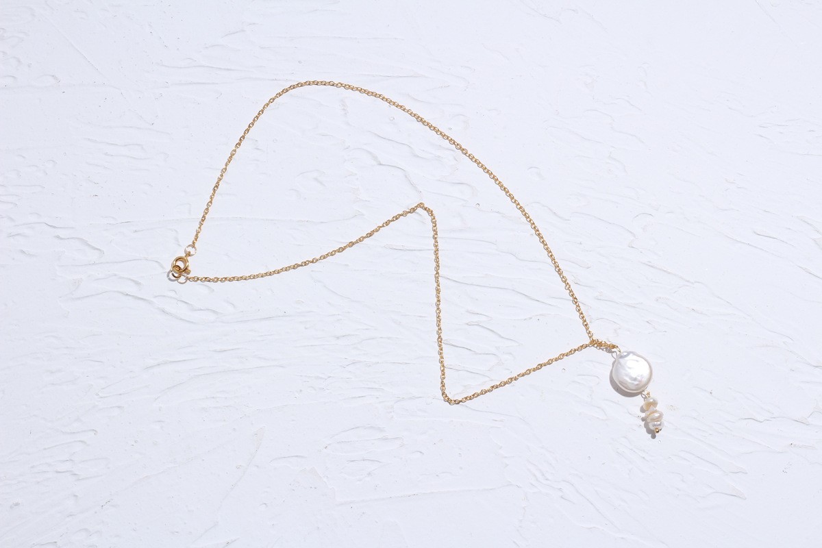 28g Weight Earrings, Necklace Classification 2 PCS/Package Quantity Holiday, Daily Occasion Freshwater Pearl, Titanium Steel Material Geometric Pattern Women's Gender Beaded Design Simple Style Style 2 PCS/Package Freshwater Pearl Titanium Steel Freshwater Pearl Jewelry Sets 10