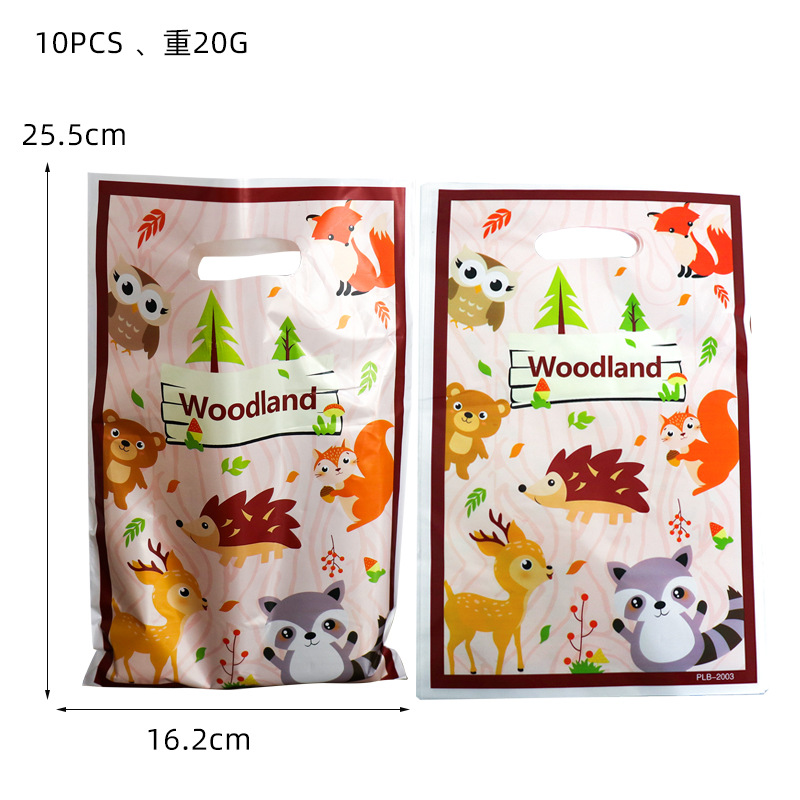 En stock bolsa de regalo de dibujos animados combinación de suministros de fiesta directa de fábrica arreglo de fiesta bolsa de regalo de dibujos animados