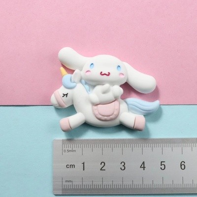 Decoración de pastel de perro de jade adorno de decoración de pastel de perro de orejas grandes blancas de dibujos animados retro Kulomi complemento de vestir para hornear tarjeta de cumpleaños