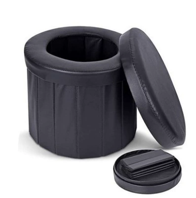 Toilet Outdoor Leather Toilet – Kempinq və səyahət - large-with-sealing-cover