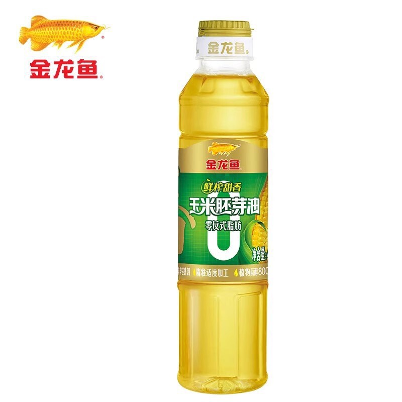 金龙鱼玉米胚芽油400mL瓶零反式脂肪鲜榨甜香非转烘焙蛋糕食用油|undefined
