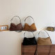 Autumn and Winter retro suede handbag large capacity bag casual all-match underarm bag New elegant frosted shoulder bag