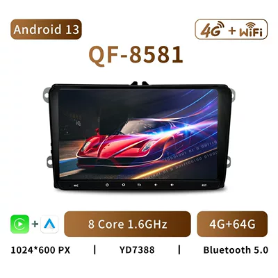 Central Control All-In-One Machine — DVD Navigation - qf8581-android-13-8-core-4g64g-9inch