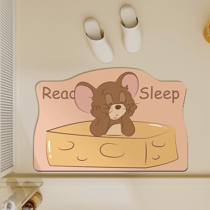 Cute non-slip carpet, quick dry sanitary pads, doormat, water absorbent