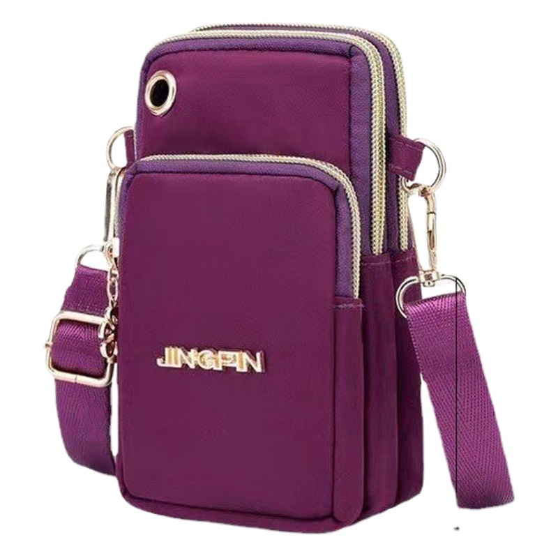 Bolso grande para teléfono móvil con pantalla, monedero para mujer, Mochila pequeña, bolso de tela de nailon impermeable, bolso para brazo, bolso de muñeca, bolso cruzado de un solo hombro