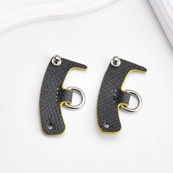 Gun gray, yellow edge, punch-free modification of silver buckle