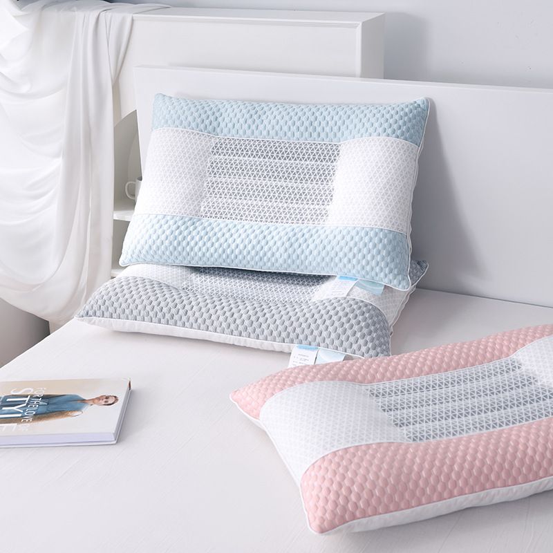 Factory direct sales 3D cool bean cool function pillow 48*74 cervical vertebra protection to help sleep adult household men's and women's pillow