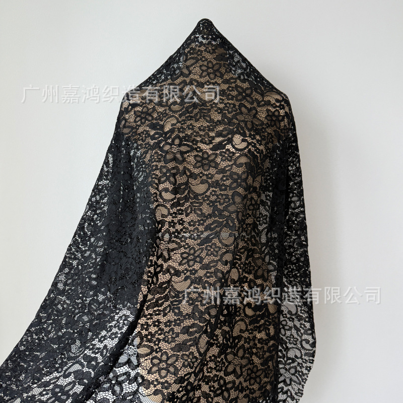 Tejido de encaje de algodón brocado procesable personalizado impresión de cuentas sequinilla tela de encaje de perforación caliente vestido de brindis