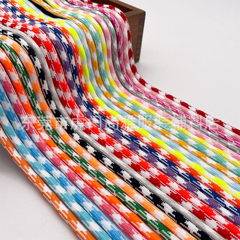 5mm彩色圆绳子 服饰卫衣帽绳带 涤纶丝扁绳鞋带 现货批发服装辅料