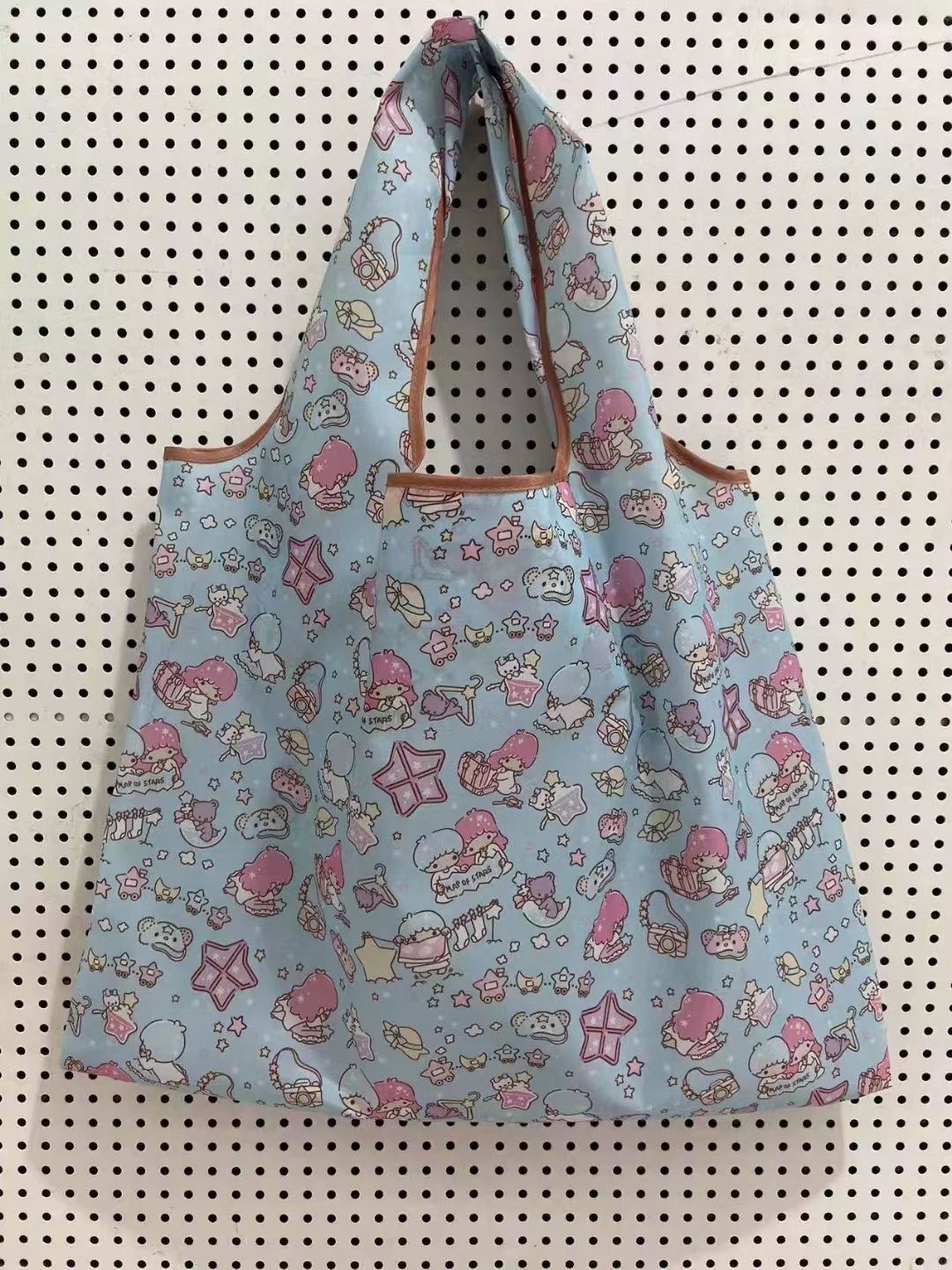 2023新款卡通印花环保购物袋现货大容量便携买菜包可折叠防水收纳