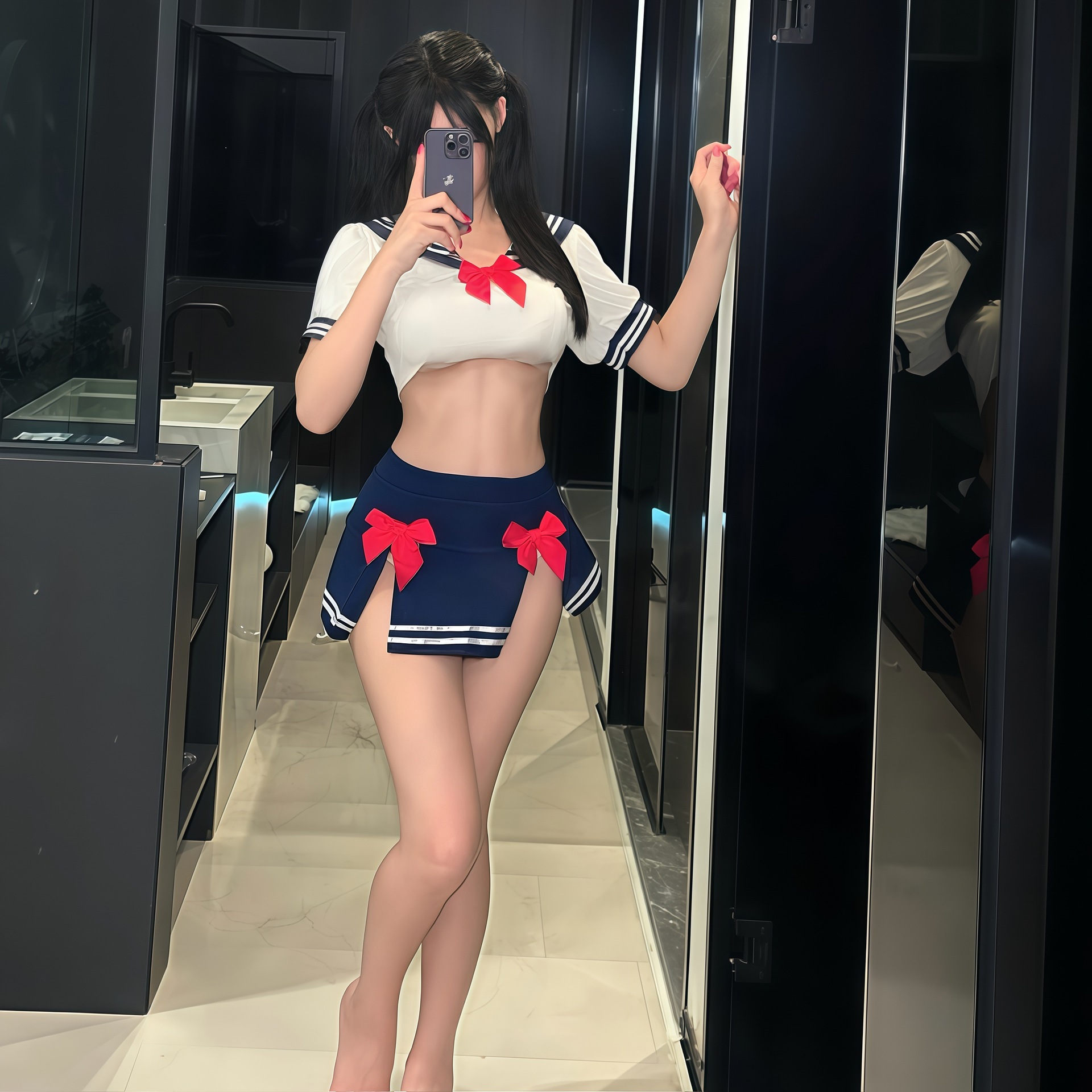 Sexy Lingerie Female Nurse Uniform Temptation Suit Performance Costume Role-Playing Nurse Outfit No Need to Take Off Short Skirt Pure Desire