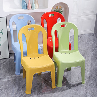 Wholesale Dining Stools, Plastic Thickened Chairs, Adult Backrest Chairs, High Plastic Stools, Cross-Border Chairs, Home Leisure