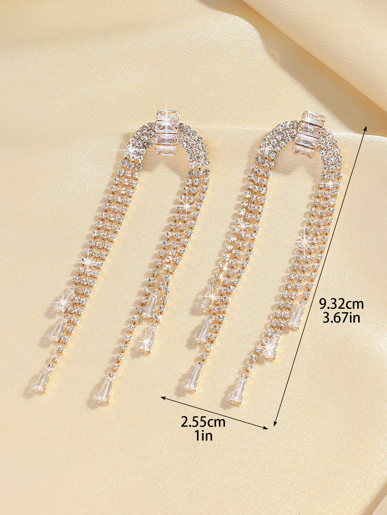 orecchini lunghi con nappe e strass in zircone super flash di alta qualità per le donne, orecchini alla moda dal temperamento_voghion.com