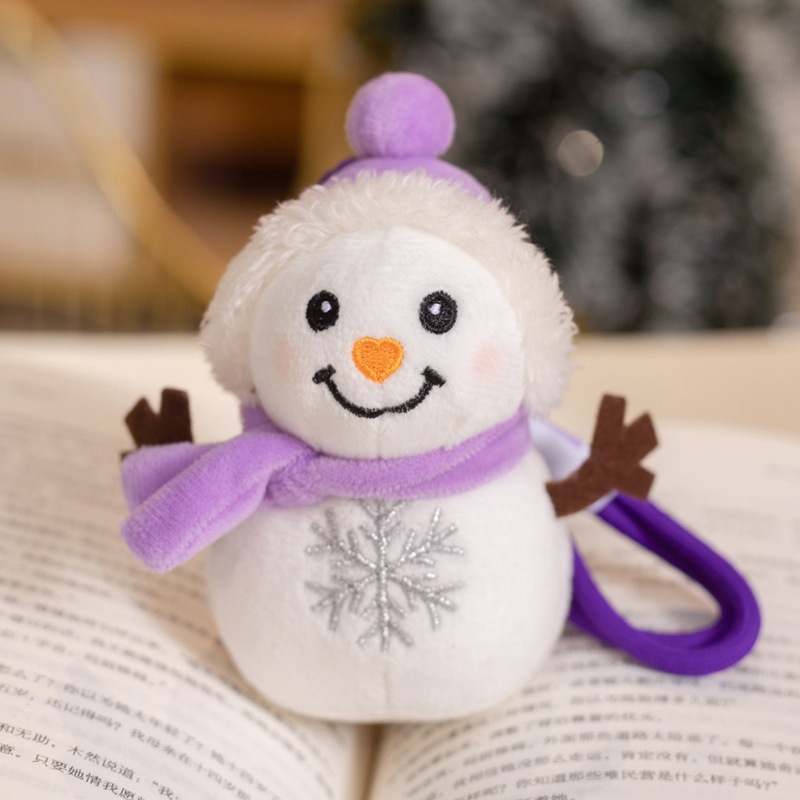 Muñecas de nieve de Navidad de dibujos animados transfronterizos juguetes de peluche lindo muñeca de invierno Jewel acompañar regalos de Navidad