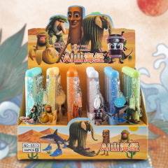 新款国外ai山海经碎钻挂件中油笔 卡通亚克力扭扭笔 创意跨境文具