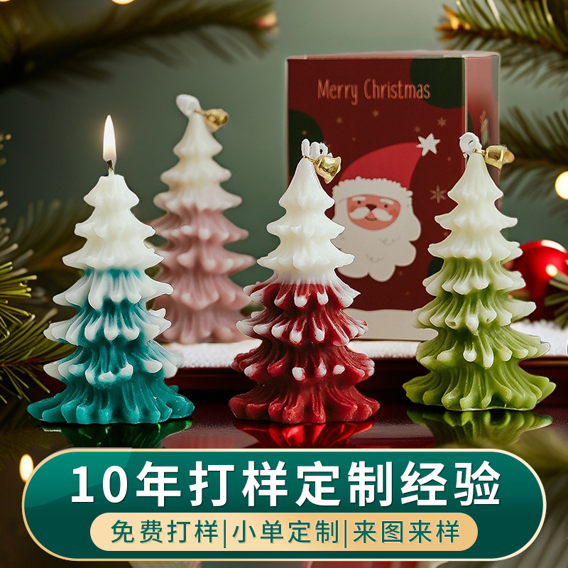 Vela de Navidad Aromaterapia Advanced Souvenir Fragancia Candle Atmósfera Regalo Simulación Árbol de Navidad Modelado Cera