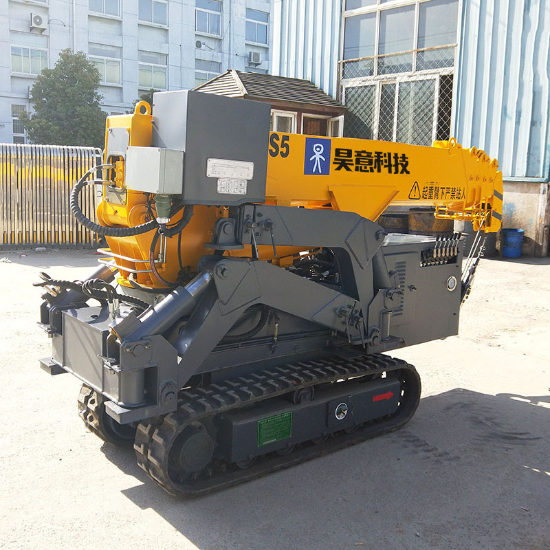 厂家直销3吨微型狭窄空间维修履带吊机起重装置 小型液压无线遥控