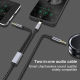 type-c Headset Adapter tpc Round Head typc Android 3.5mm Interface Converter Cable Short for Huawei