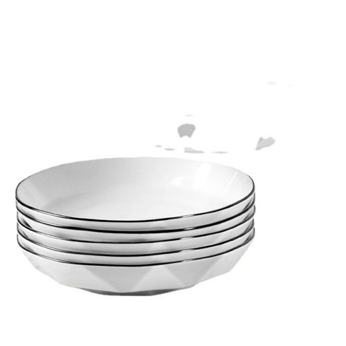 碗碟家用盘子光水日式深盘菜盘陶瓷菜碟餐具网红简约加厚早餐盘厂