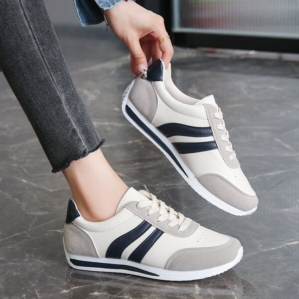 Universal autumn running sneakers for students with shoelaces for…