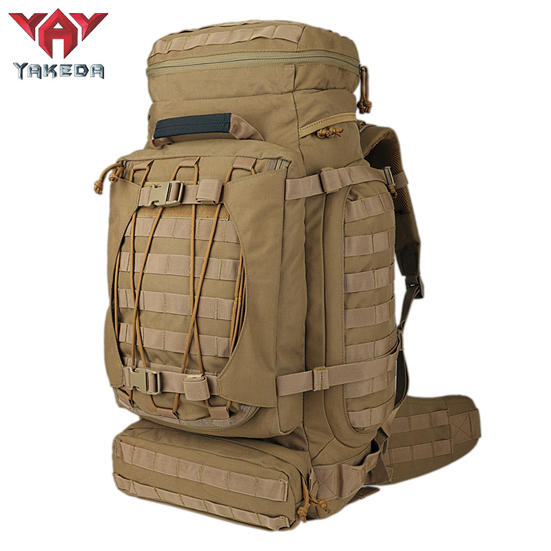 雅科达90L户外野营战术背包旅行大容量背囊MOLLE多功能户外双肩包|ms
