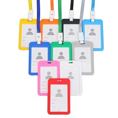 Transparent name badge lanyard ID badge card holder badge holder visitor badge holder exhibition badge holder