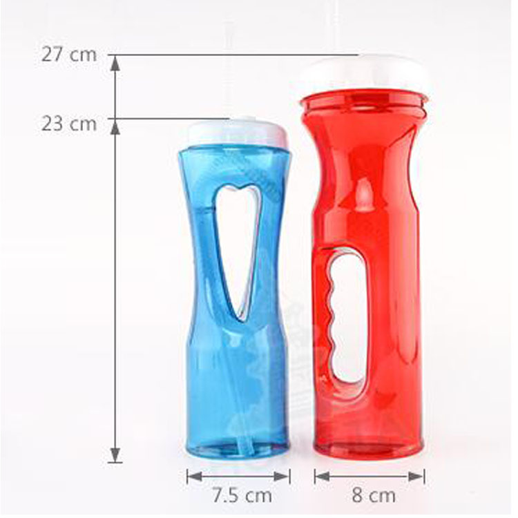 工厂批发吸管杯500ML各规格异形杯一次性YARD GLASS 塑料饮料杯