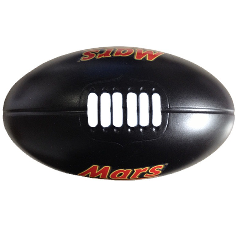 [Factory supply] PU foam Stress Ball, Stress Ball -- 9x15cm glossy Rugby