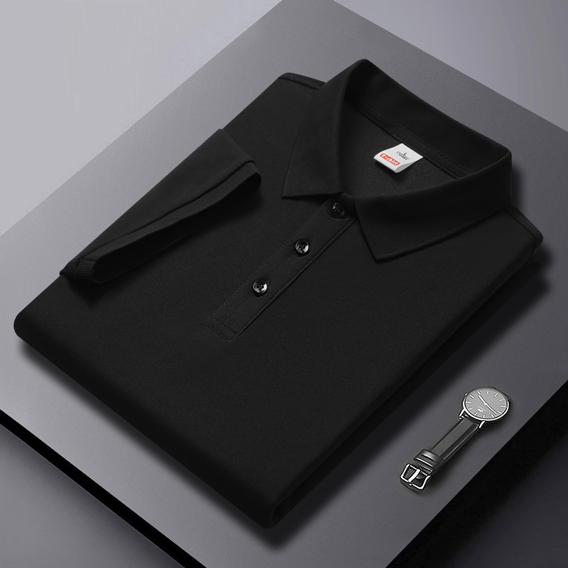Camisas de algodón de perlas personalizadas LOGO gratis polo con solapa camiseta de manga corta para hombres y mujeres ropa de trabajo de verano fábrica transfronteriza al por mayor