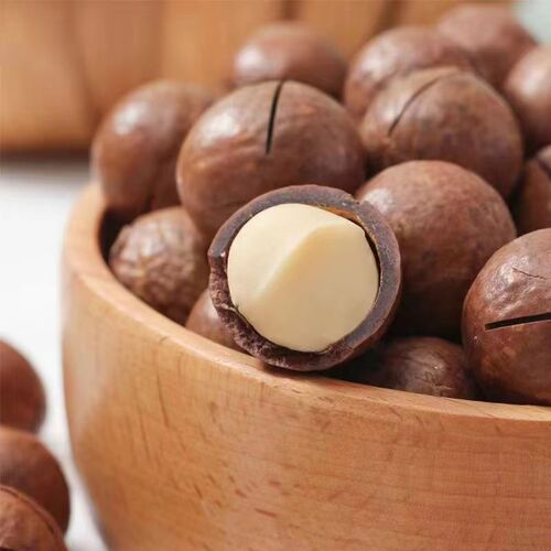 250g Macadamia Nut Cream Flavor Thin-Skinned Nuts for Delivery, Open Milk Fragrance New Year Snacks, Hand-Peeled Macadamia Nuts