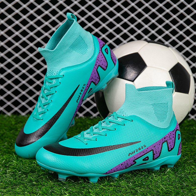 Tenis de Fútbol de Bota Modelo 16 de Cuero Sintético para Césped Artificial