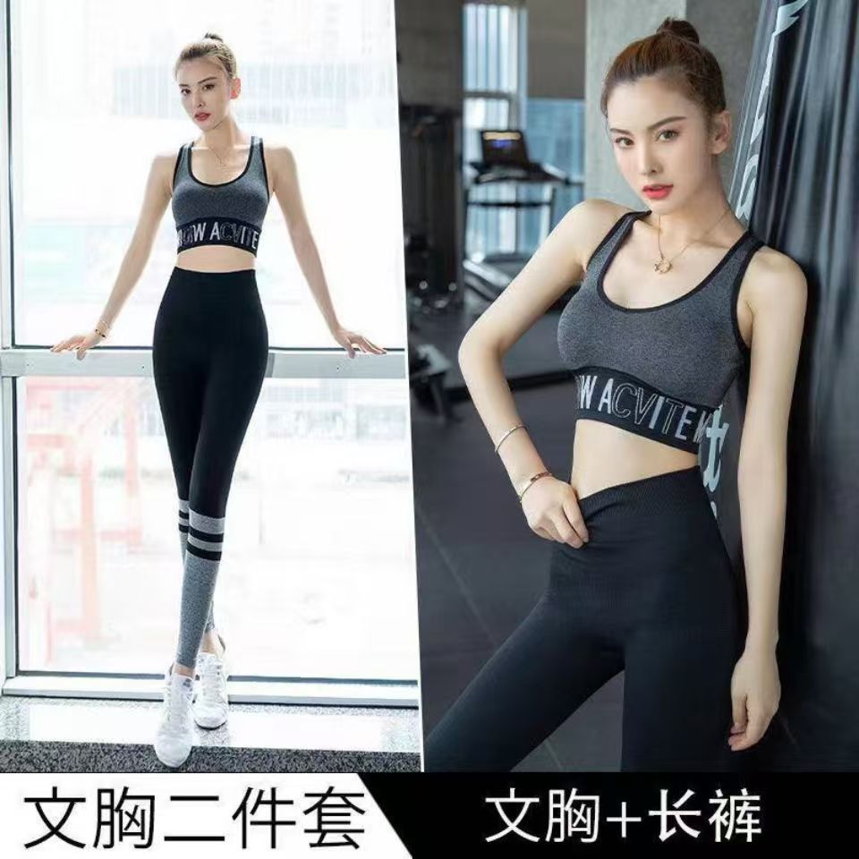 Yoga ropa de ejercicios femenina transfronteriza letras umbilicales camisa deportiva de mangas largas camisa apretada corta para correr rápido