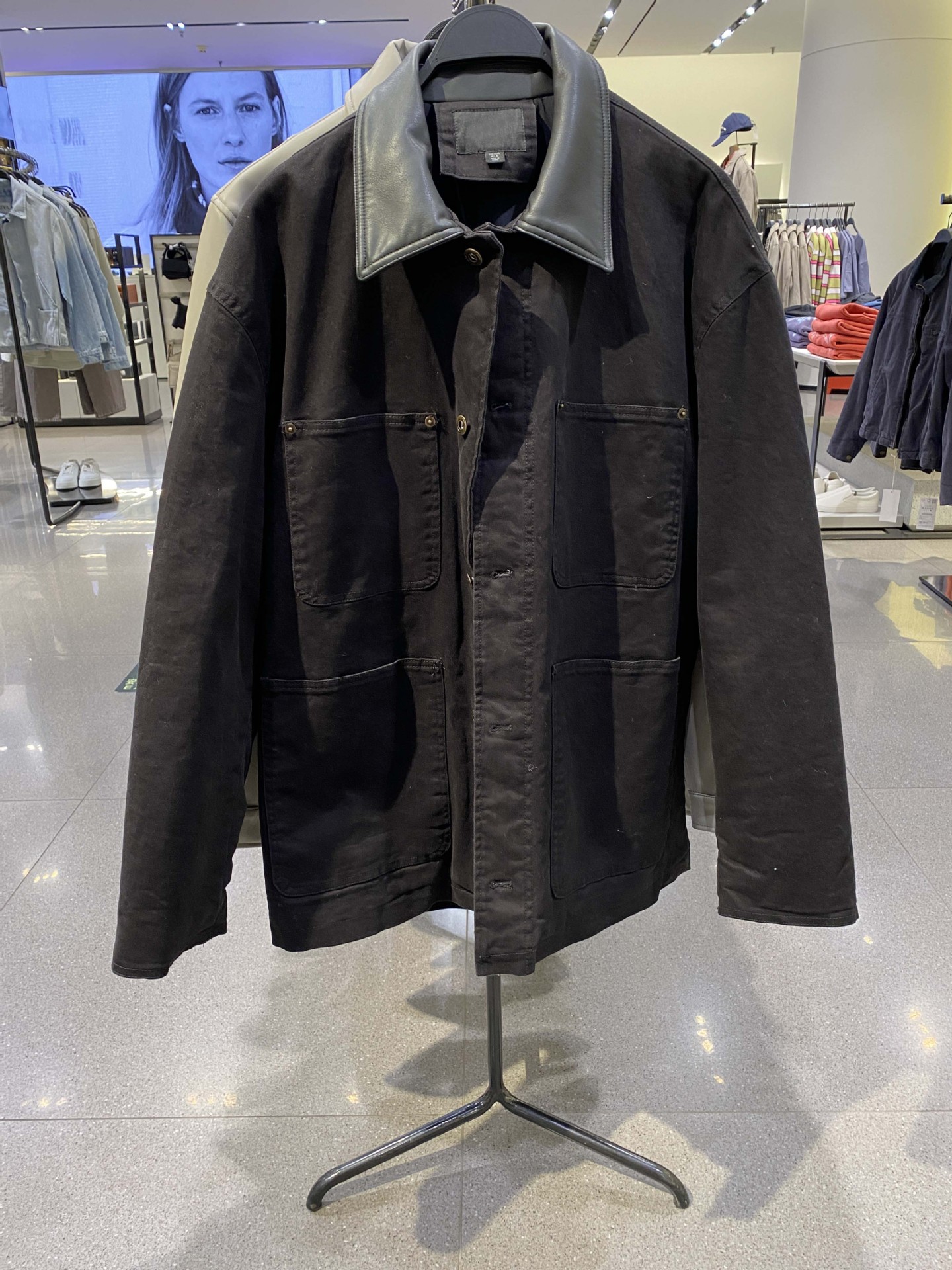 black beige spring jacket