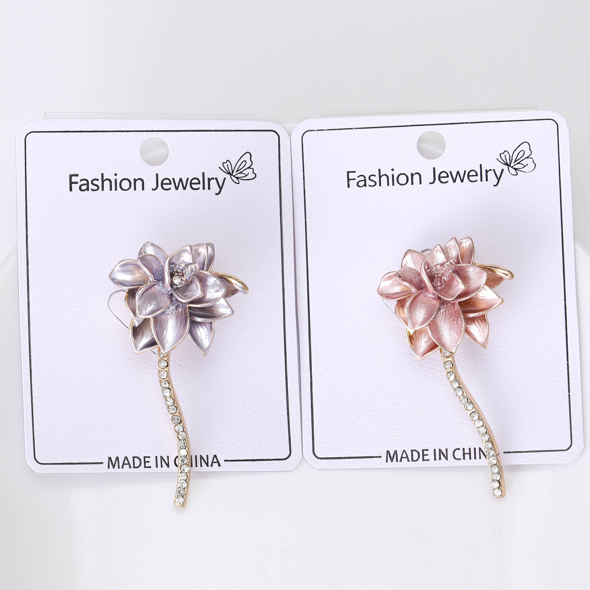 16g Weight Brooches Classification Holiday Occasion Alloy Material Flower Pattern Women's Gender Enamel Design Pin Flower Alloy Enamel Women's Brooches 1